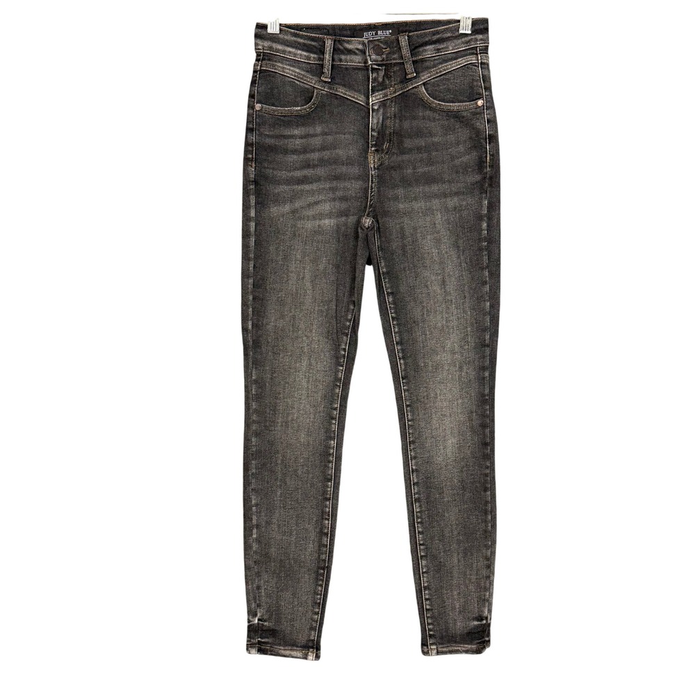 Judy Blue Skinny Jeans Women 1/25 Black Charcoal Wash Cotton Stretch JB88287 BK